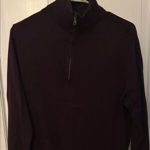 Banana Republic Plum Quarter-Zip Sweater